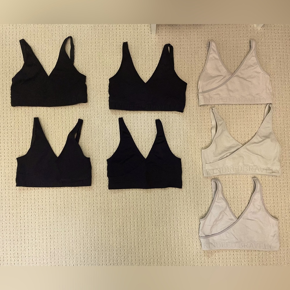 Kindred Bravely Sublime Adjustable Crossover Nursing Bra - PINK LARGE
